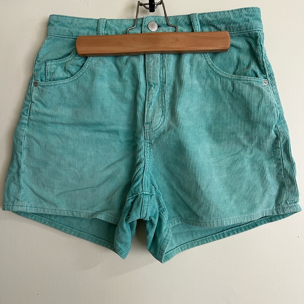 ROLLA'S dusters Blue High Waist cord Shorts